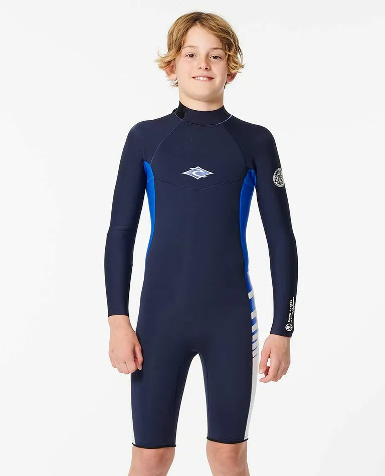BOYS D/PATROL 2MM L/SL SPRING - NAVY