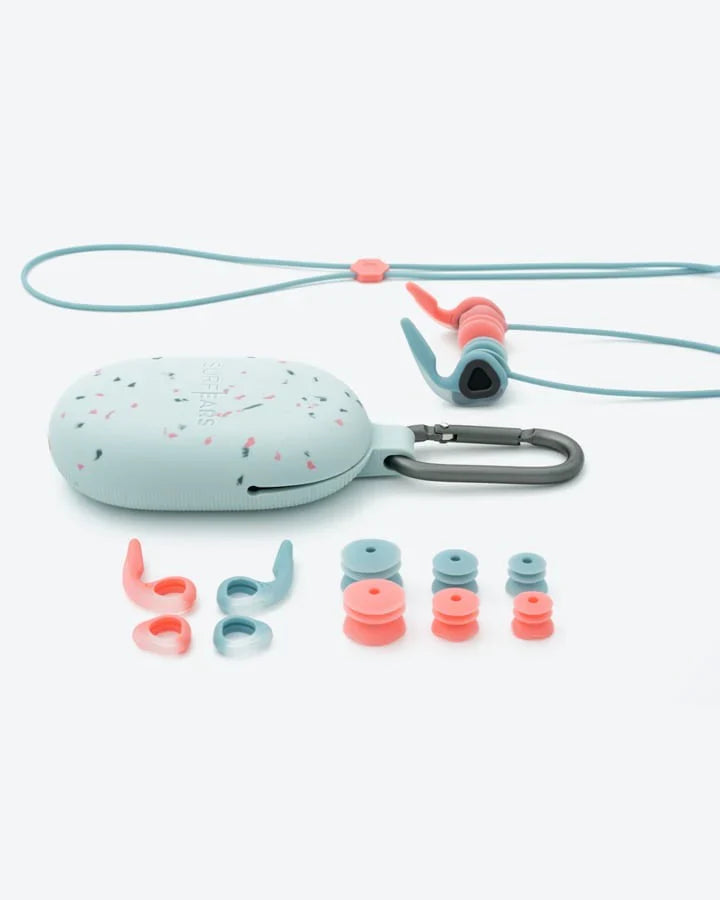 Surf Ears 4.0 Ear Plugs - Coral/Sky