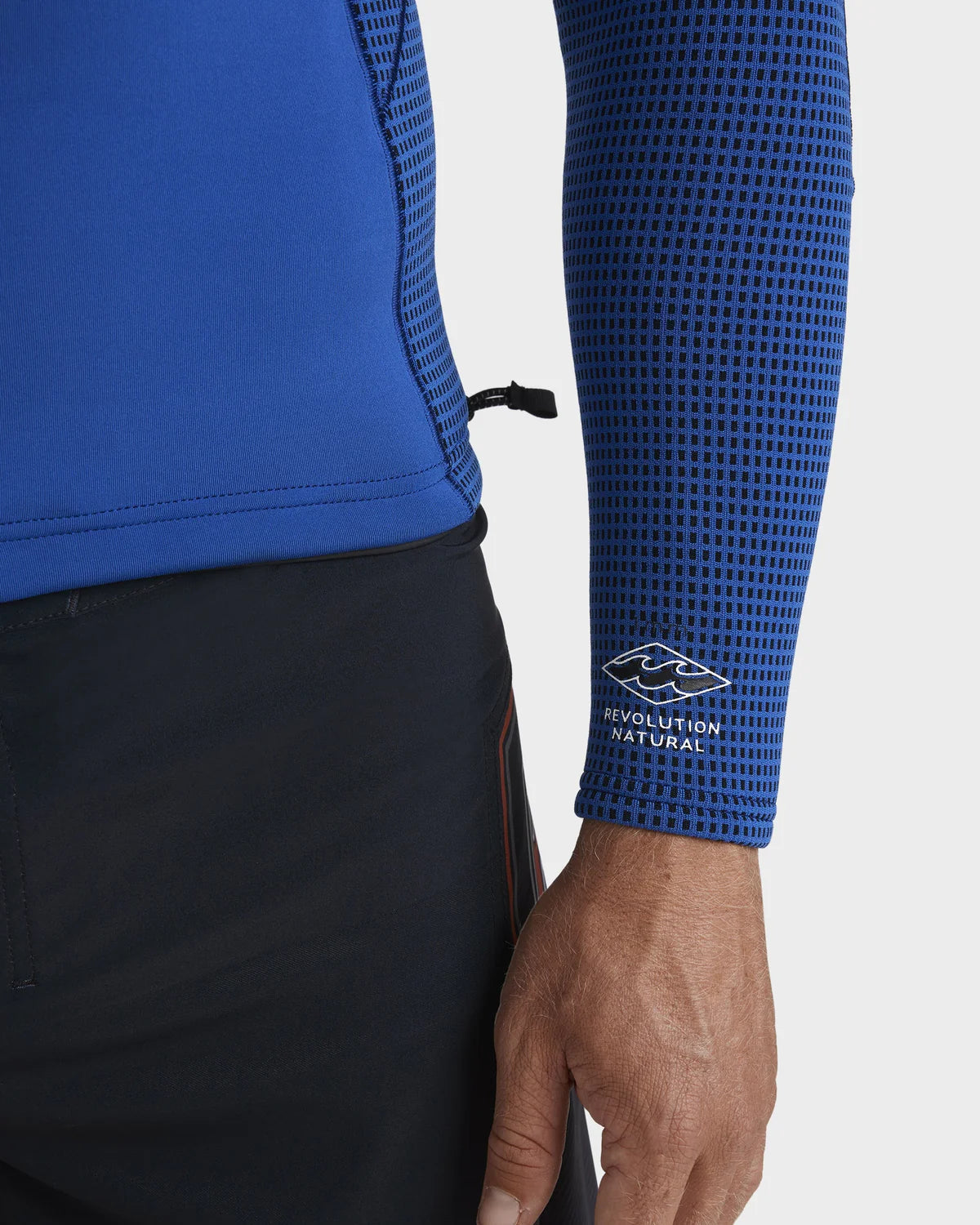 Mens 1mm Revolution Long Sleeve Wetsuit Top - Dark Cobalt