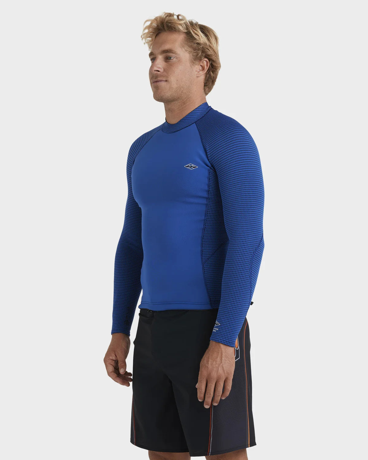 Mens 1mm Revolution Long Sleeve Wetsuit Top - Dark Cobalt