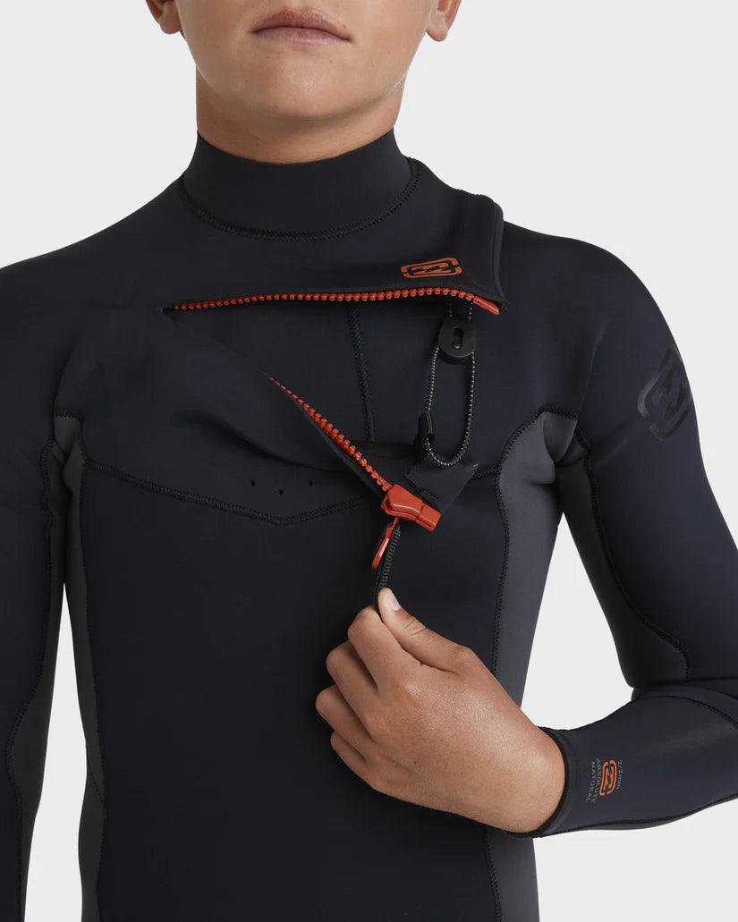 Boys 2/2mm Absolute Natural Long Sleeve Spring Suit Wetsuit - Graphite