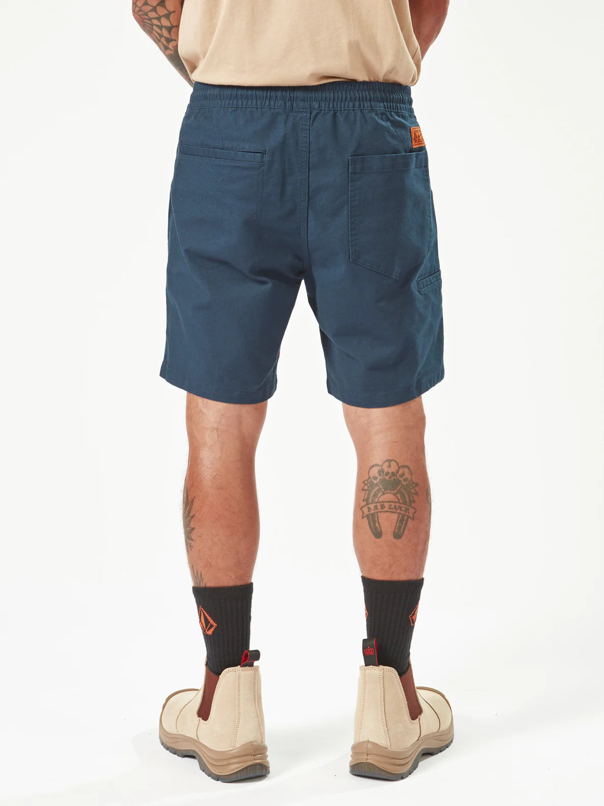 CALIPER ELASTIC WAIST SHORT 17" - NAVY