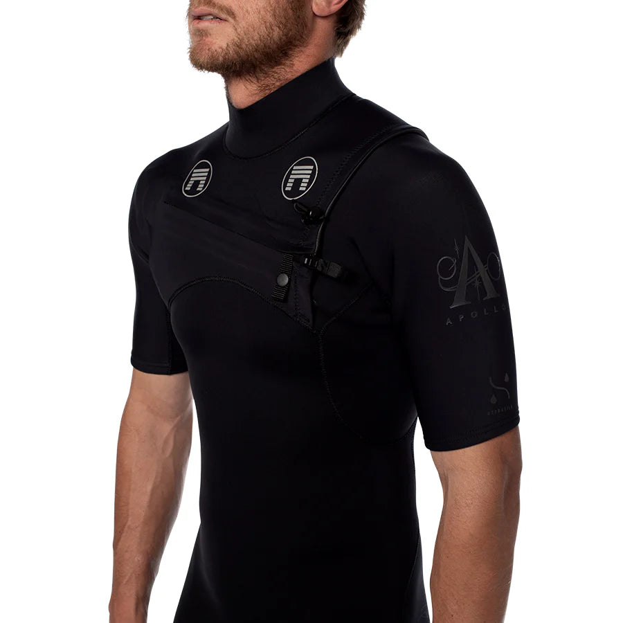 Apollo 2mm Short Sleeve Steamer - Black