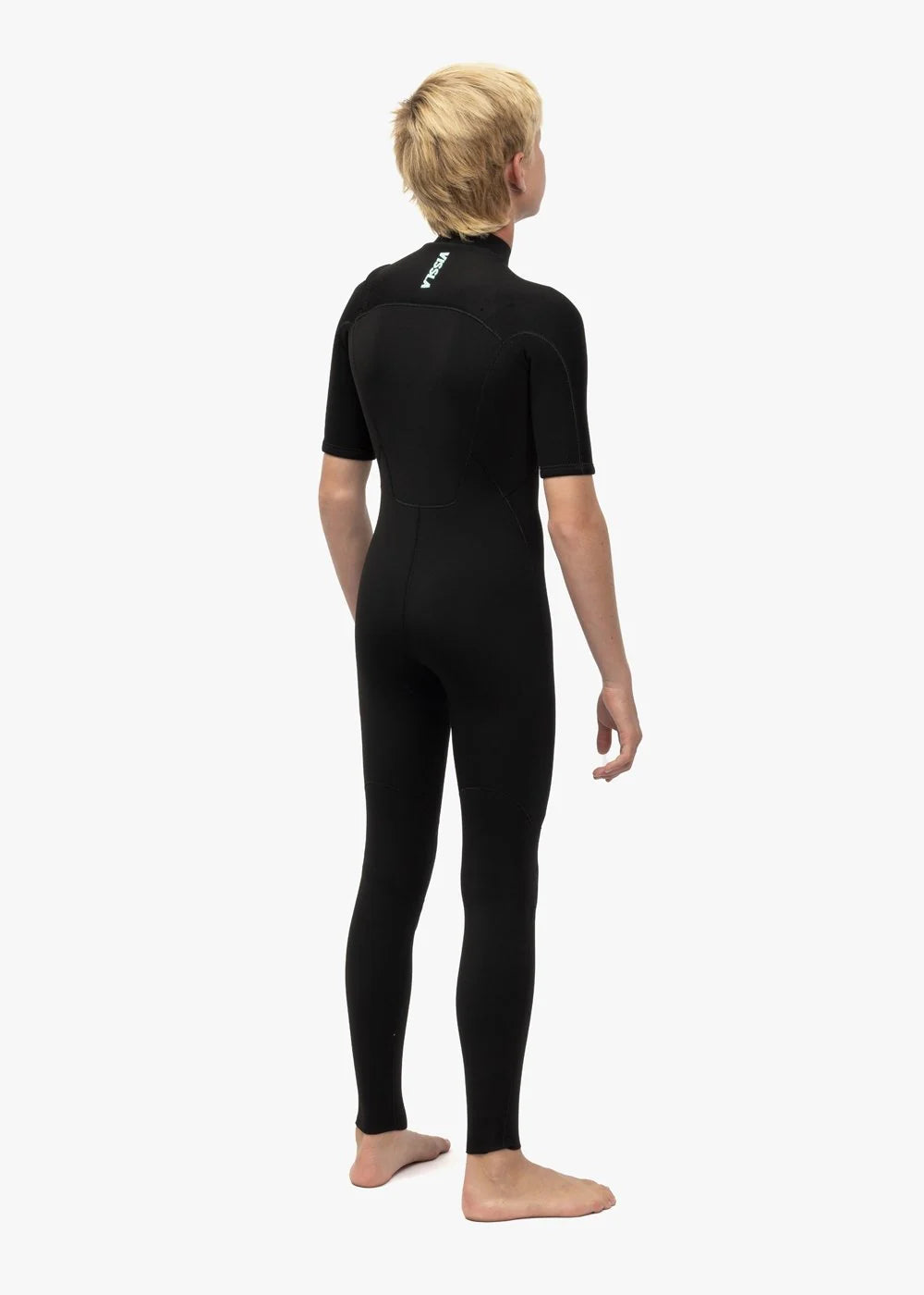 7 Seas Boys 2mm Short Sleeve Steamer Wetsuit - Black