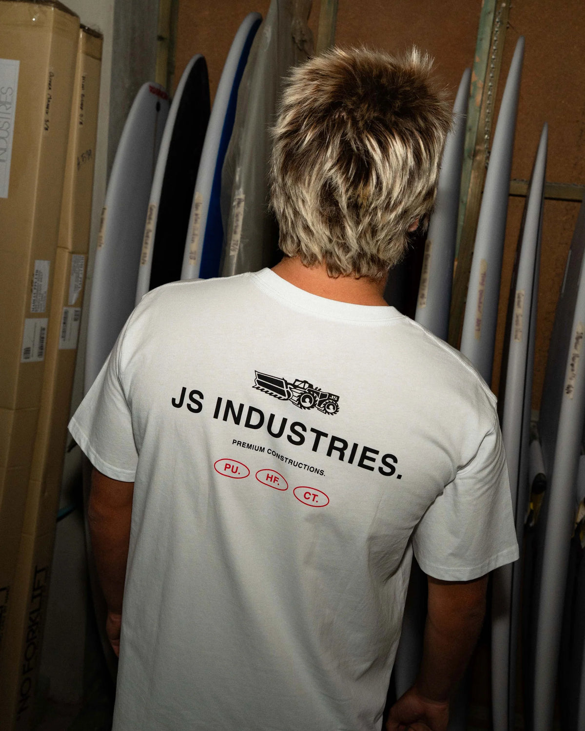JS Construction Tee - White