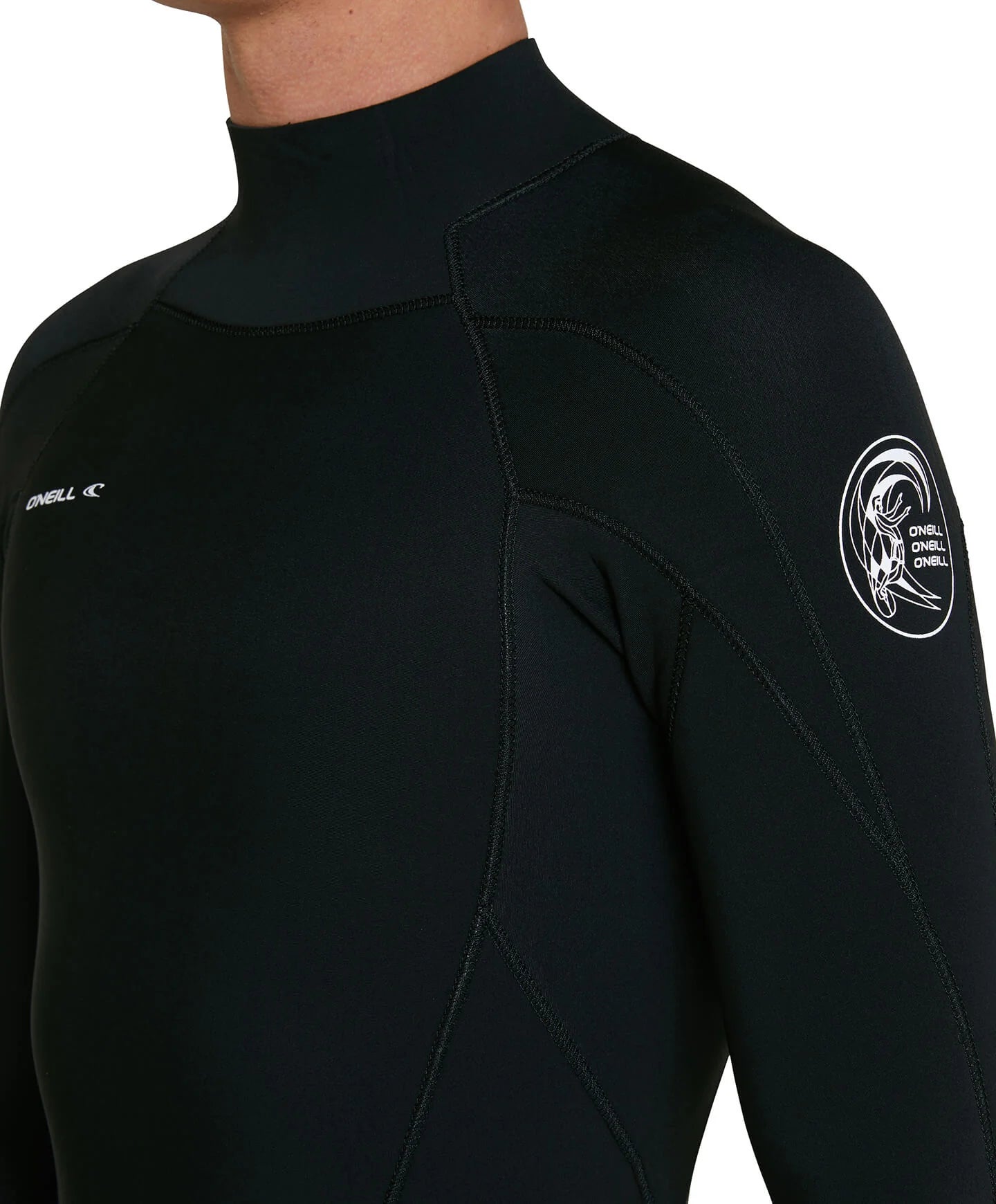 Men's Defender 3/2mm Steamer Back Zip Wetsuit - Black