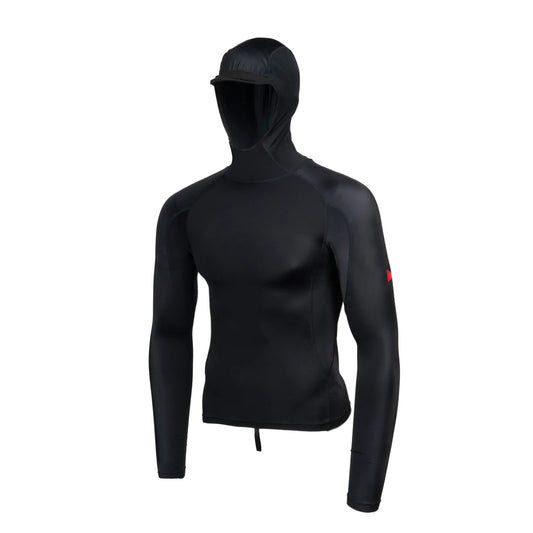 UTILITY POCKET HOODED RASHGAURD - BLACK