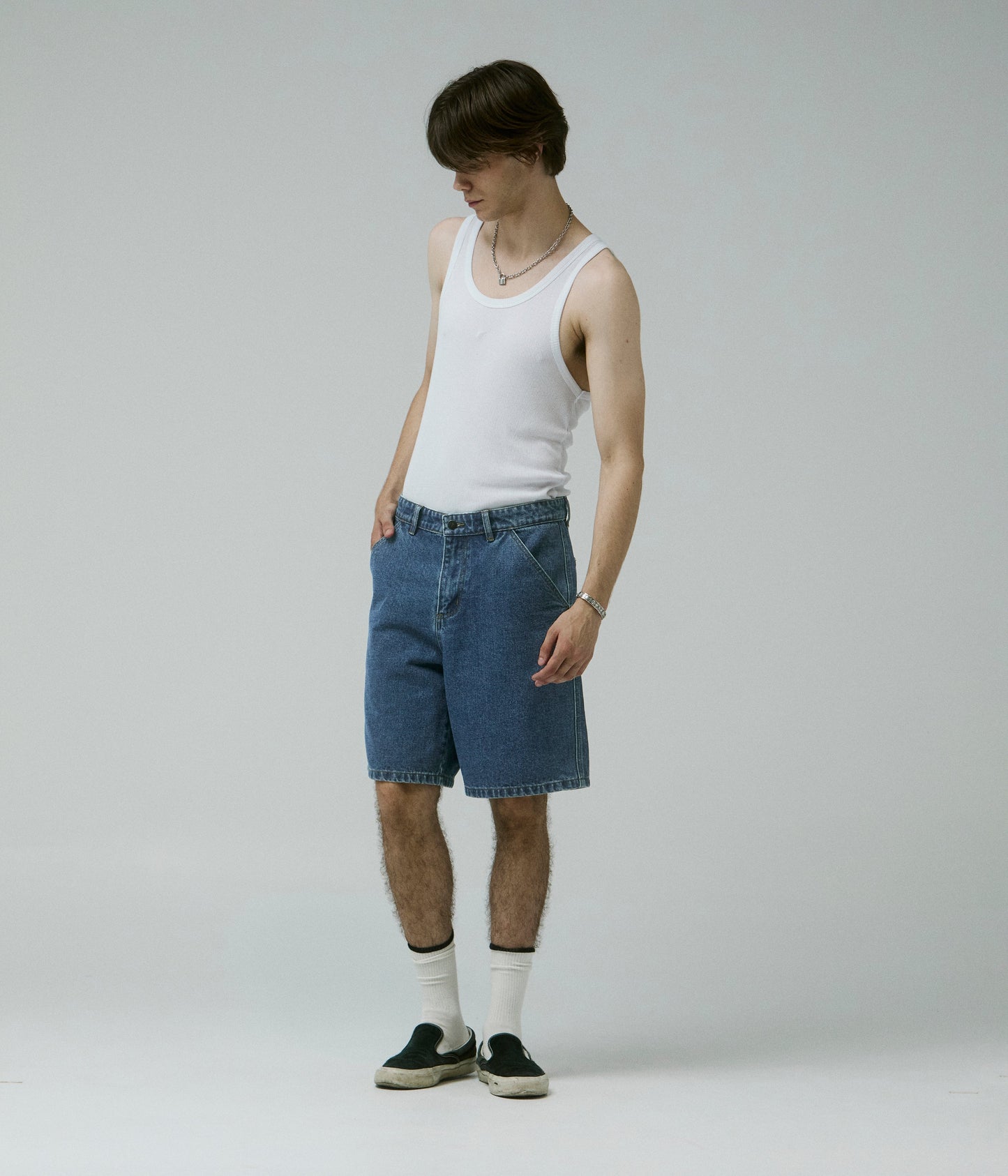 Reynolds Flatline Denim Short - Dark Blue