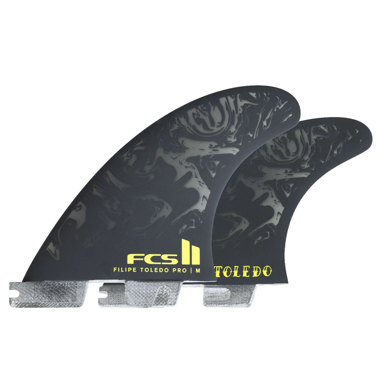 FCS II FILIPE TOLEDO PG PRO TRI FIN SET - BLACK/ACID