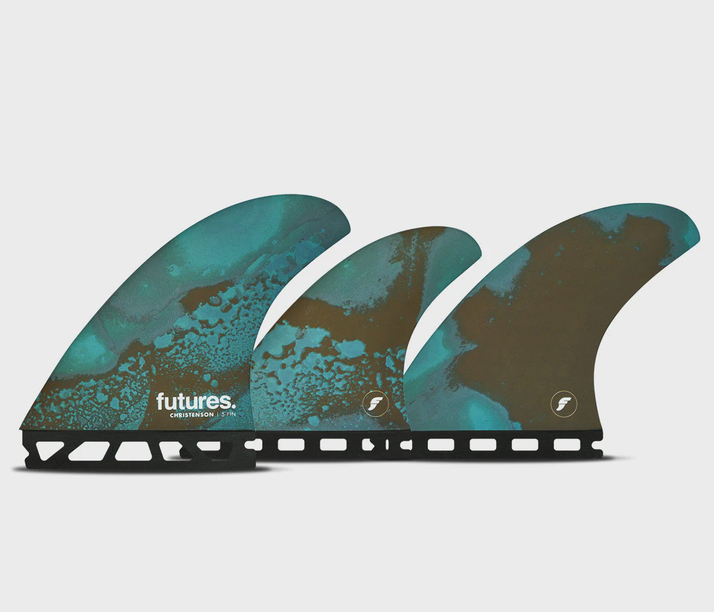 Futures Christenson Honeycomb 5-Fin Set - Blue/Brown