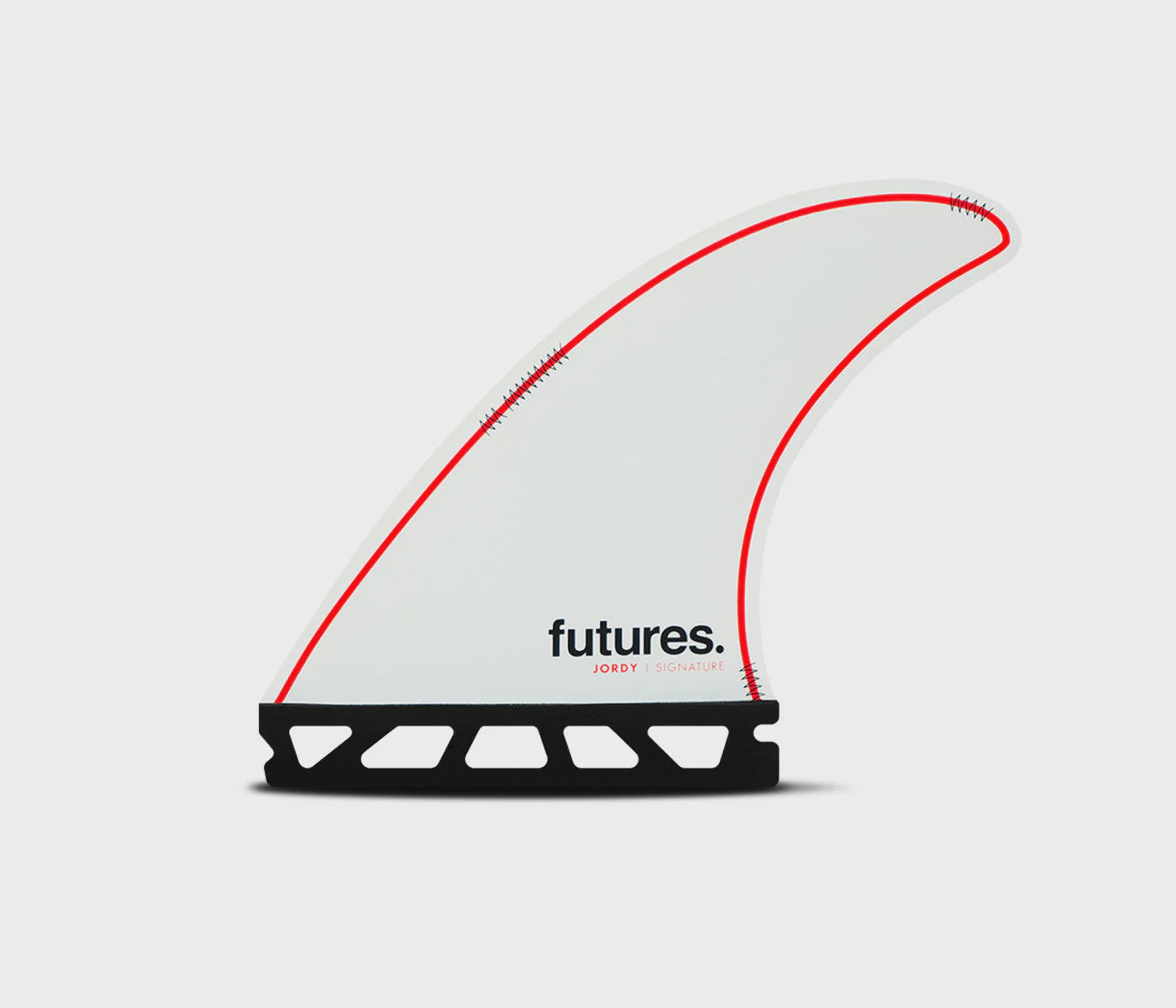Jordy Smith Signature Fin Set (M) - White/Red