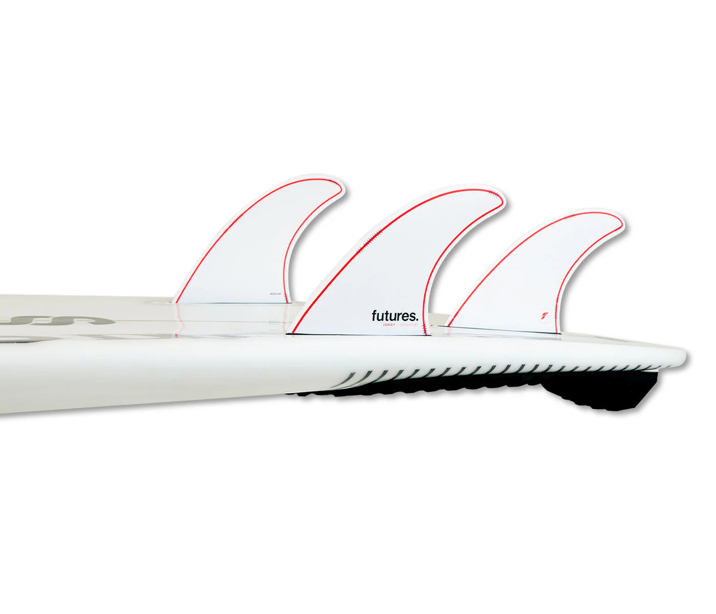 Jordy Smith Signature Fin Set (M) - White/Red