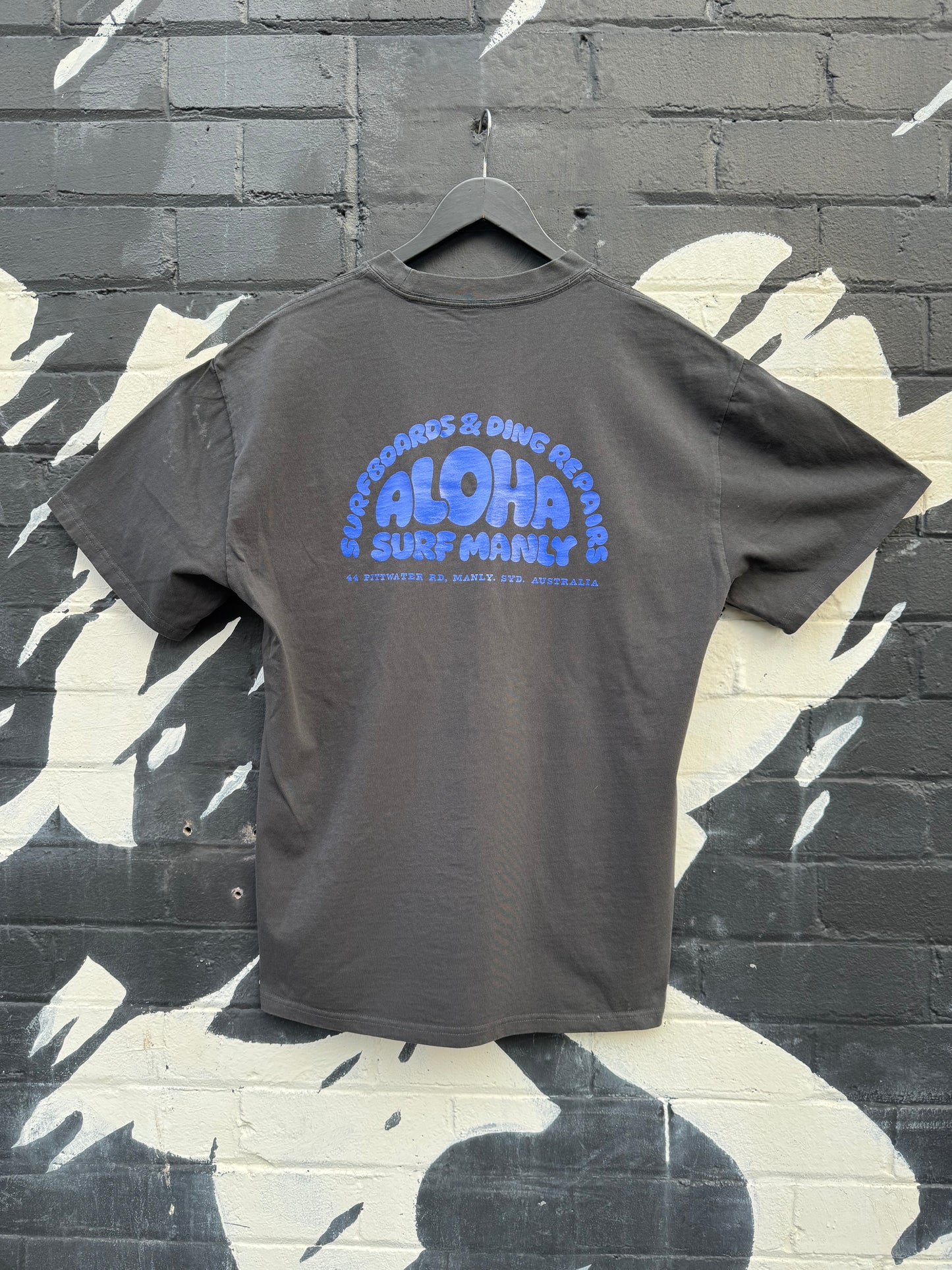 Surfboards & Ding Repairs Heavy Tee - Faded Black