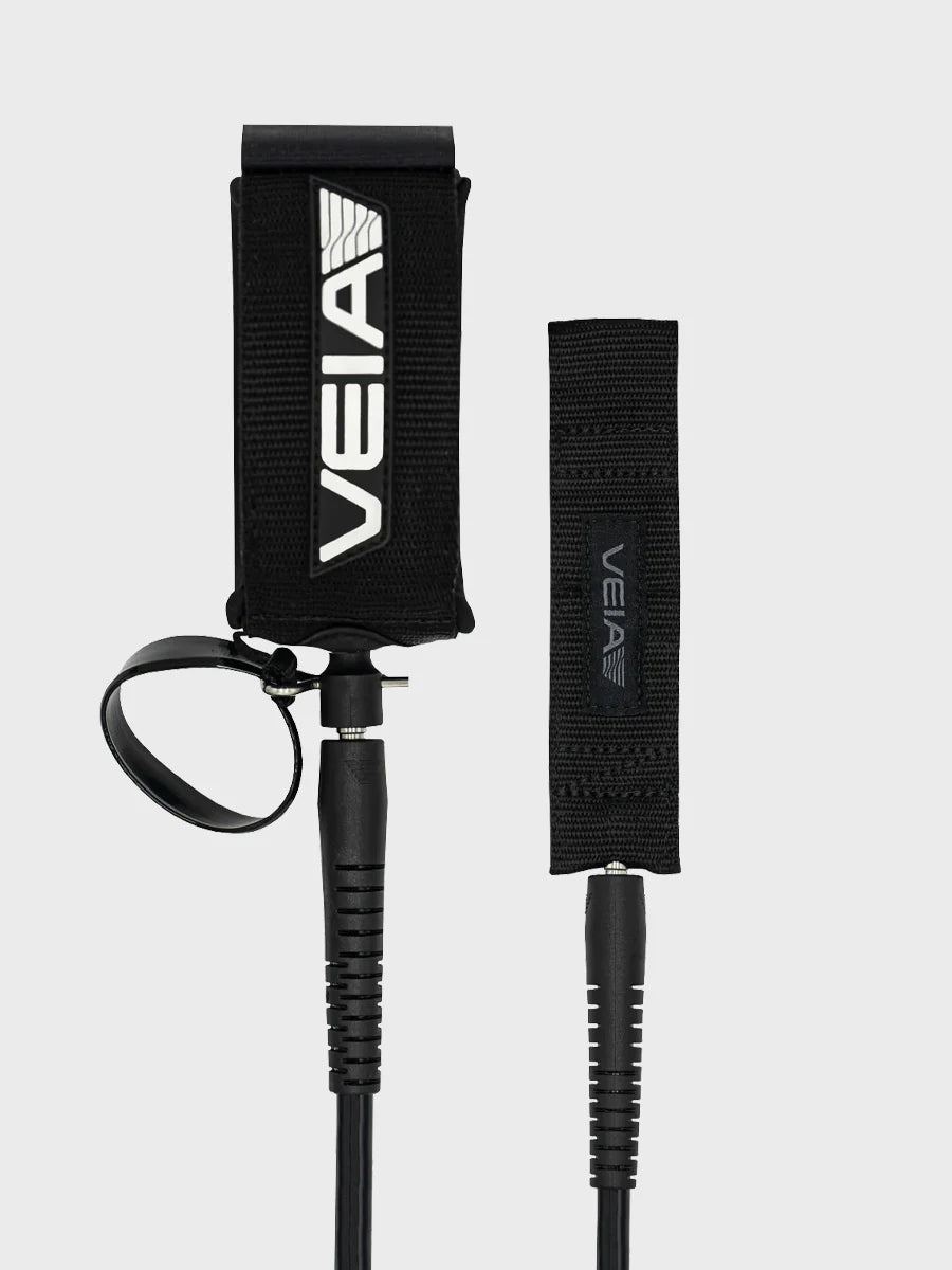 JJF Pro 10' Big Wave Leash 10mm - Black