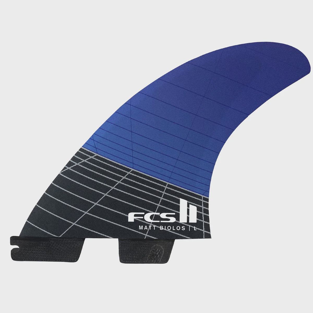 FCS II Matt Biolos Large Tri Fin Set - Blue