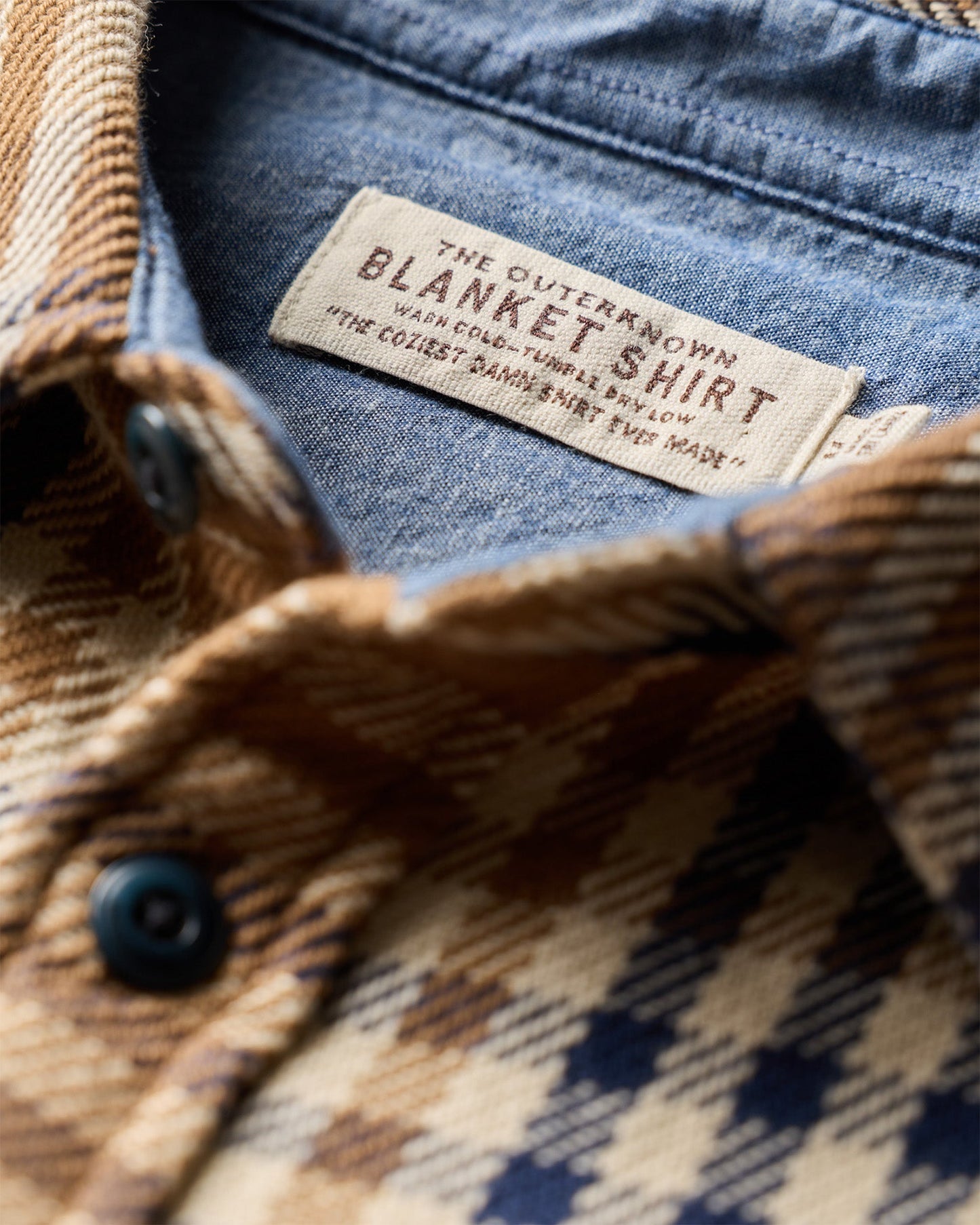Outerknown Blanket Shirt - Chestnut Apollo Plaid