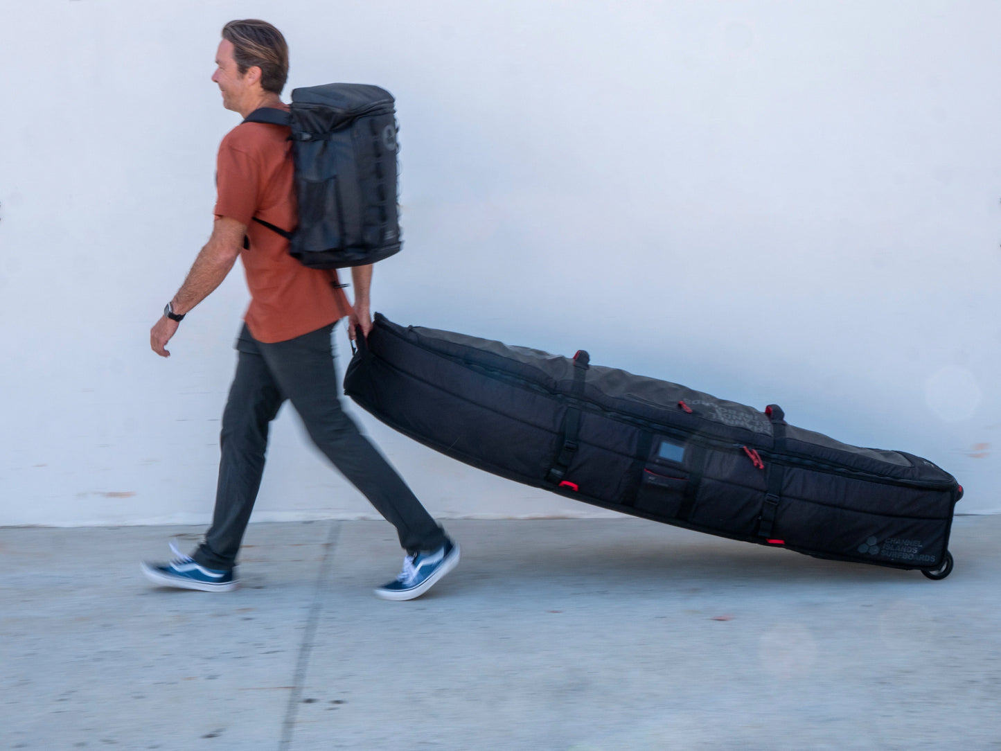 Traveler Wheeled Quad (3-4 Boards) - Black