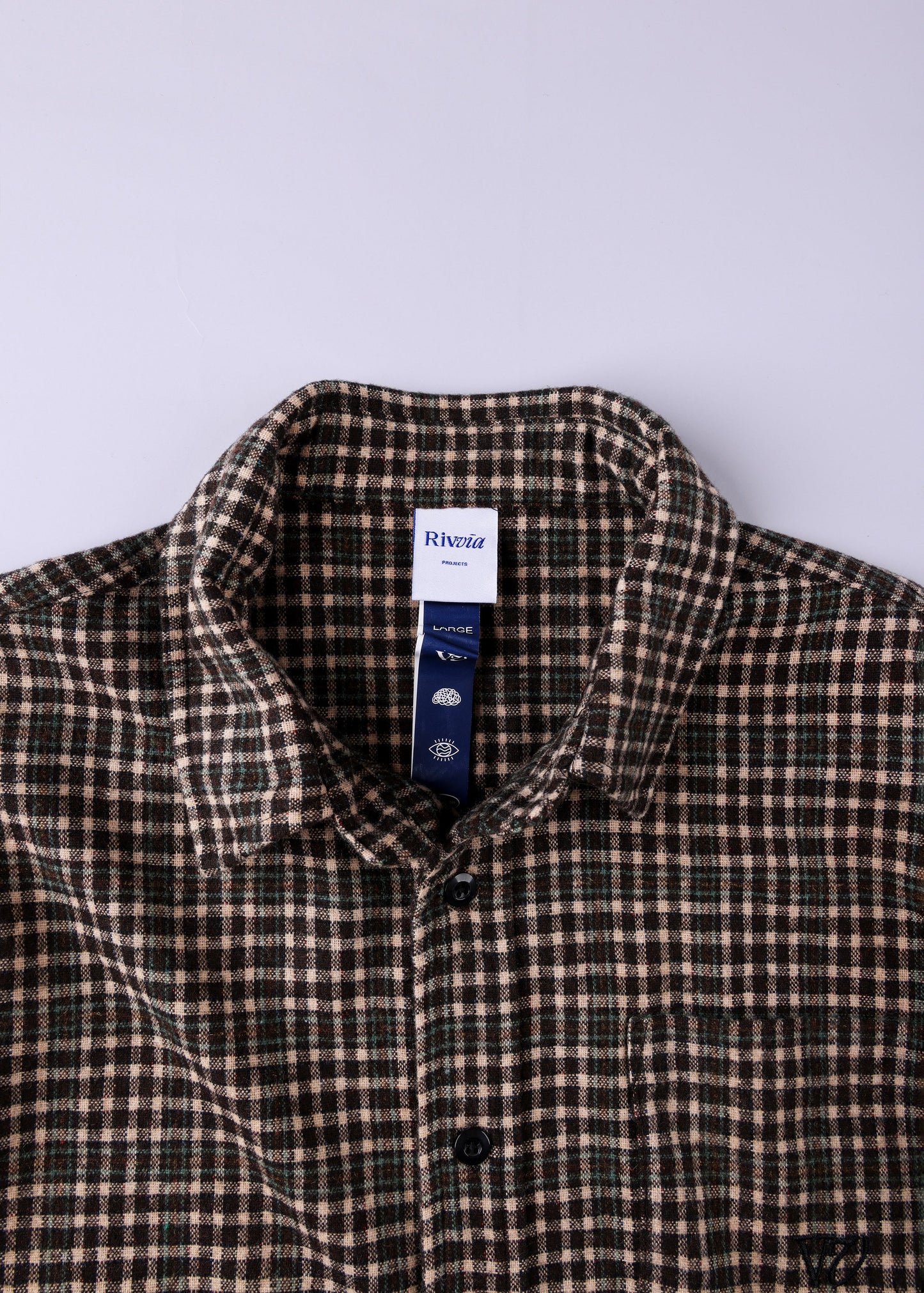 Rivvia Plaid Off Track Shirt - Brown