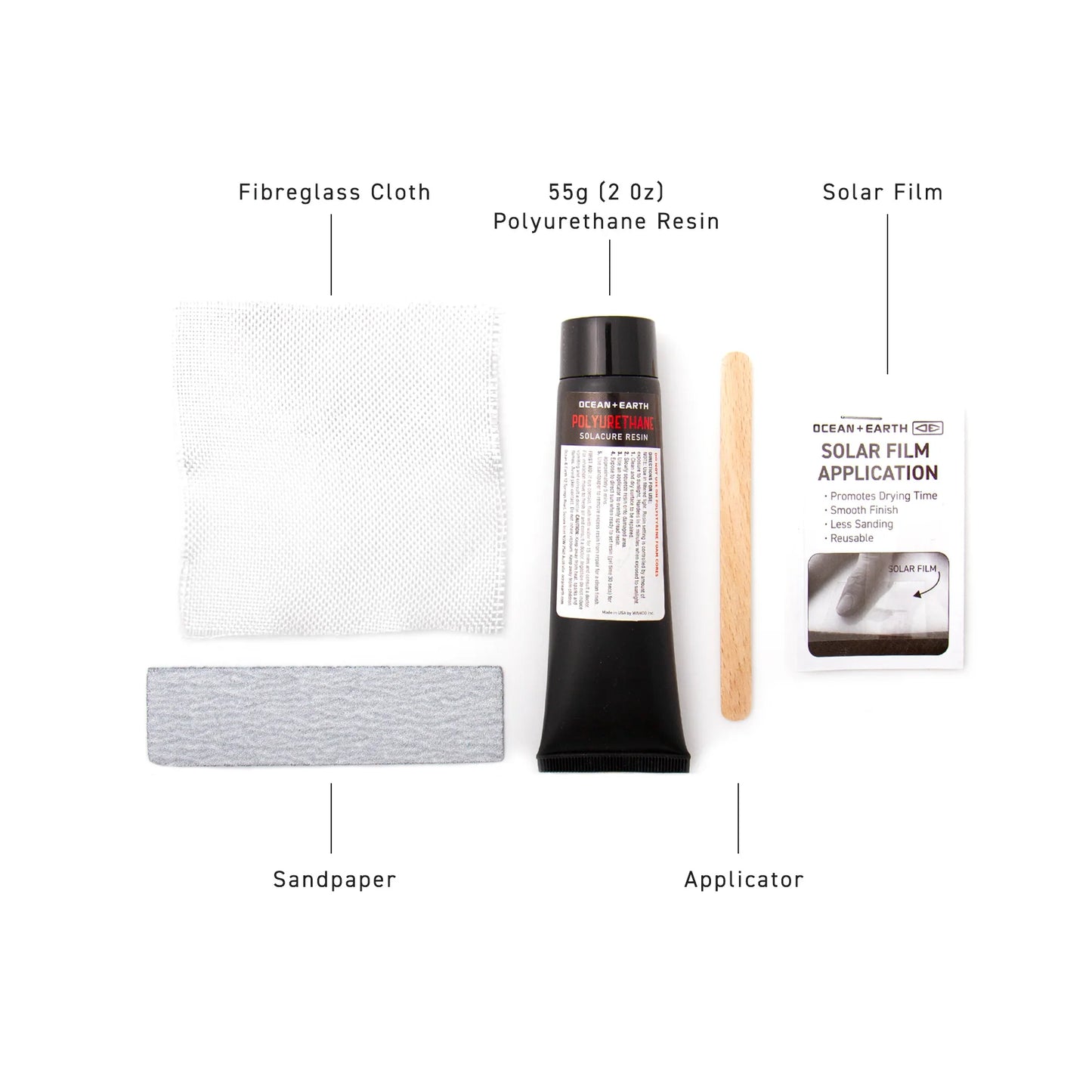 Poly Solarcure Resin Surfboard Repair Kit 2oz