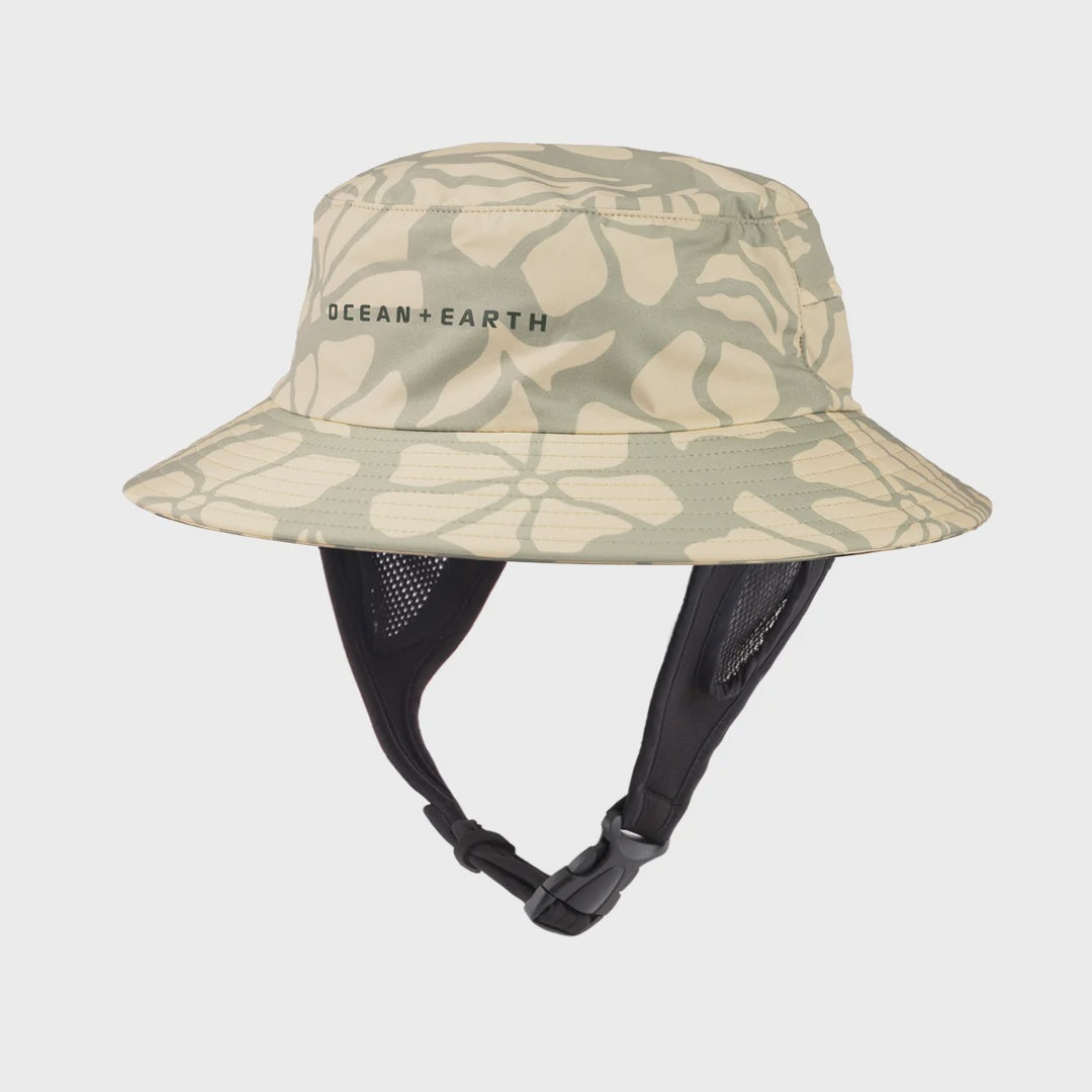 Ocean & Earth Bingin Lightweight Soft Peak Surf Hat - Sage Flower