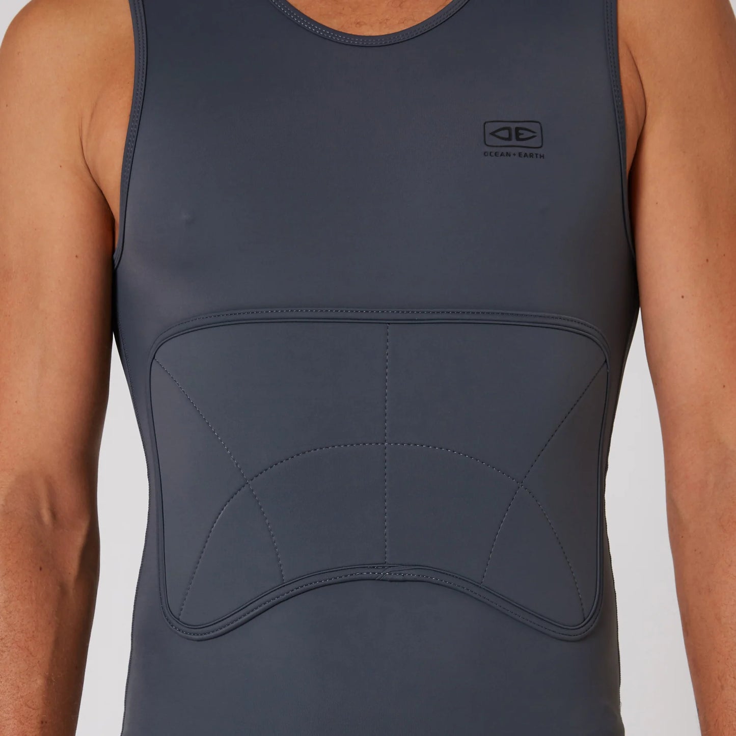 MEN'S RIB GUARD PADDED VEST - CHARCOAL