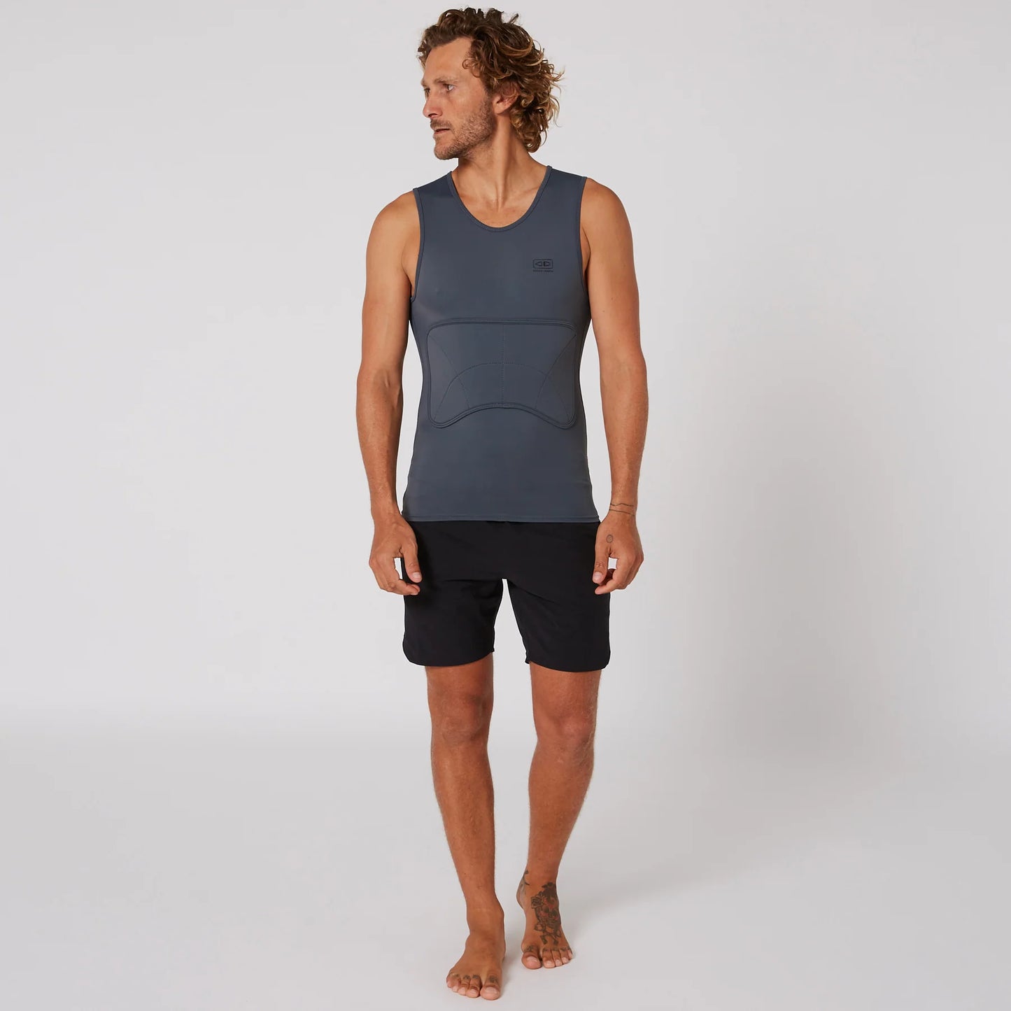 MEN'S RIB GUARD PADDED VEST - CHARCOAL