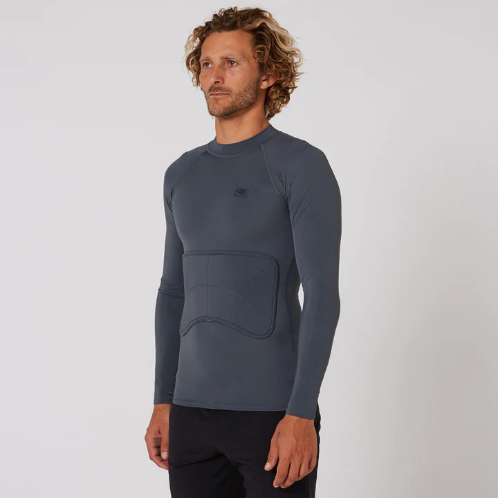 MEN'S RIB GUARD PADDED LONG SLEEVE - CHARCOAL