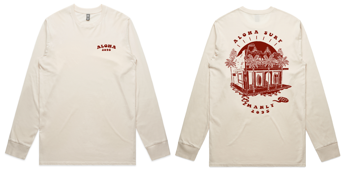 ALOHA 2095 LONG SLEEVE TEE - ECRU