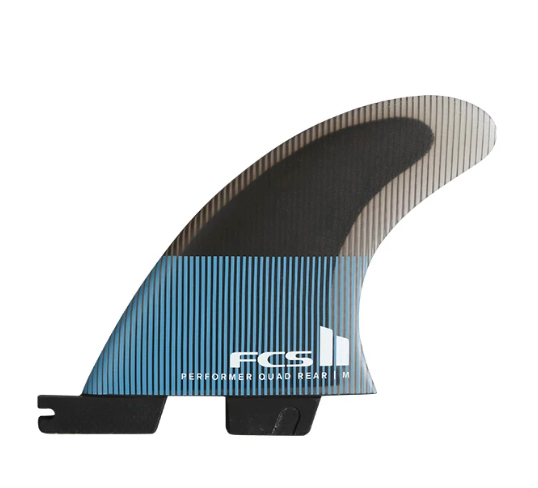 FCS II Performer Quad Rear Fin Set - Tranquil Blue