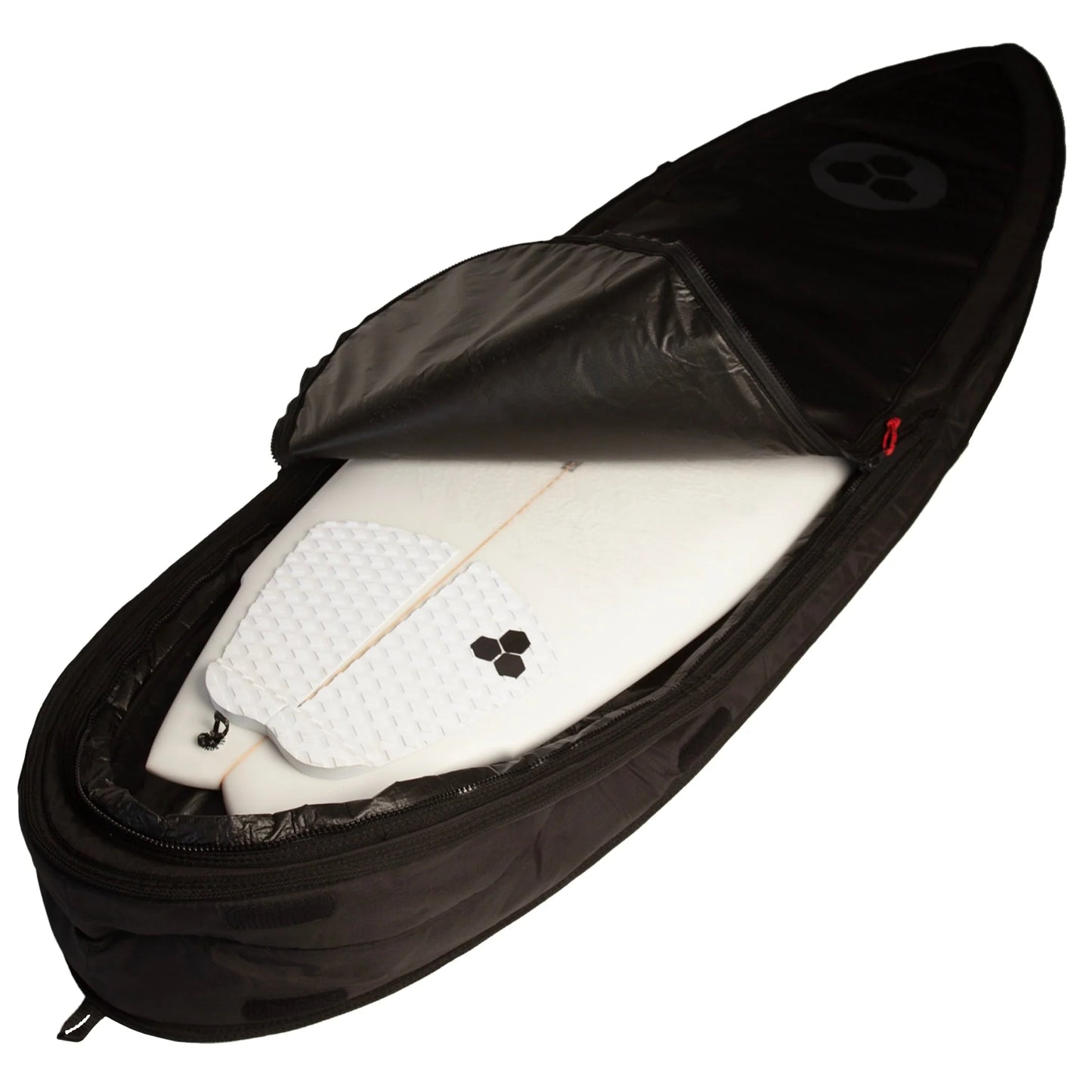 Traveler Single/Double Shortboard Travel Bag - Black