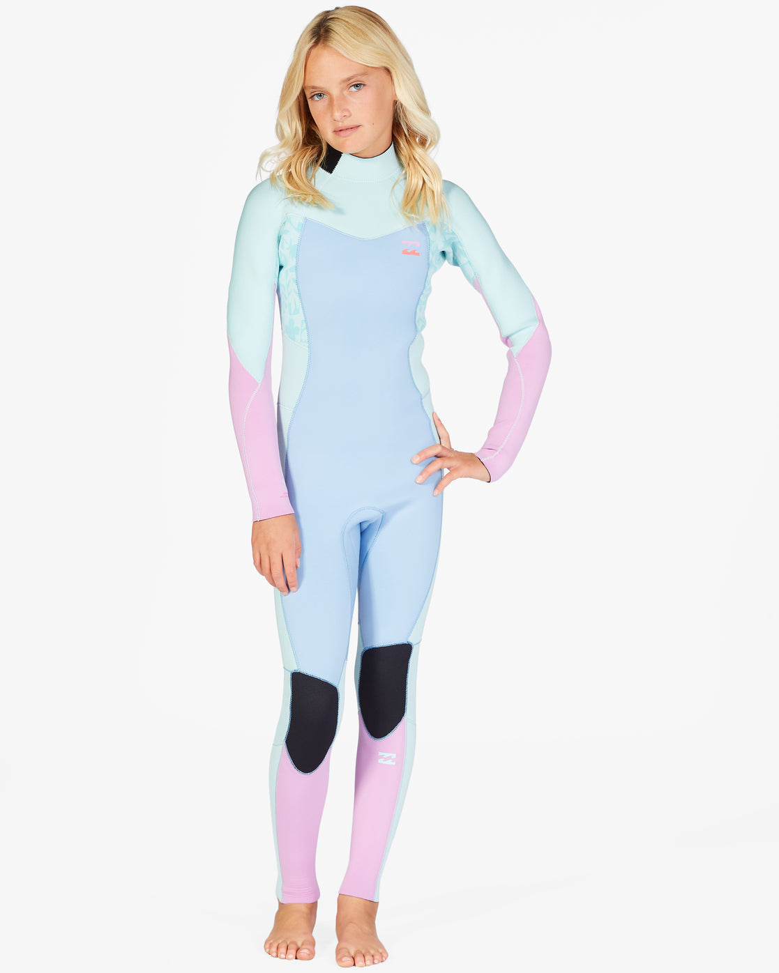 TEEN SYNERGY 3/2MM BACK ZIP FULL SUIT - ICEBERG