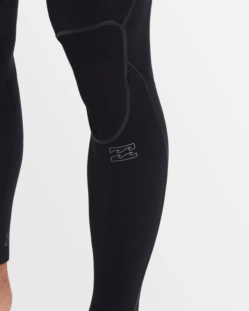 Mens 4/3mm Furnace Natural Chest Zip Steamer Wetsuit - Black