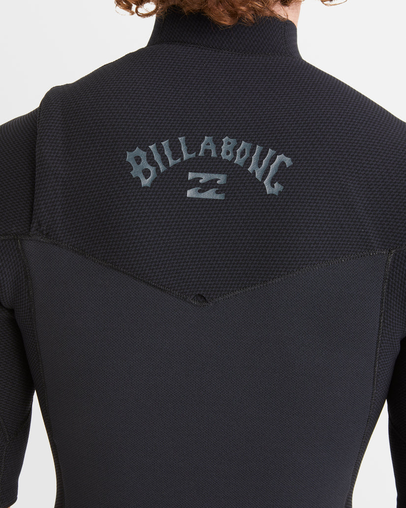 Men's 2mm Revo Natural Chest Zip Short Sleeve Fullsuit Wetsuit - Black