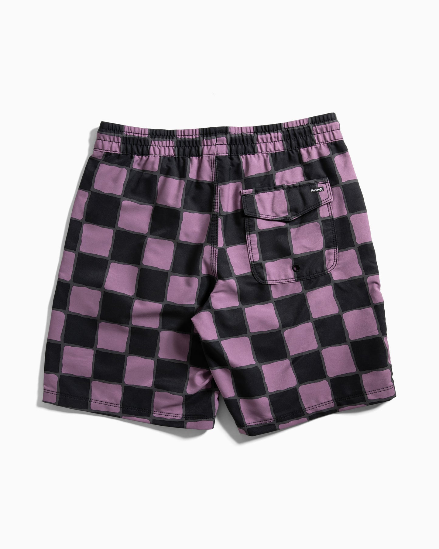 BOYS BEACH CHECKER ELASTIC WAIST BOARDSHORT
