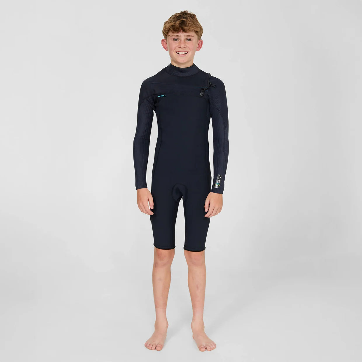 Youth O'neill HyperX 2mm Long Sleeve Spring Suit Chest Zip - Black
