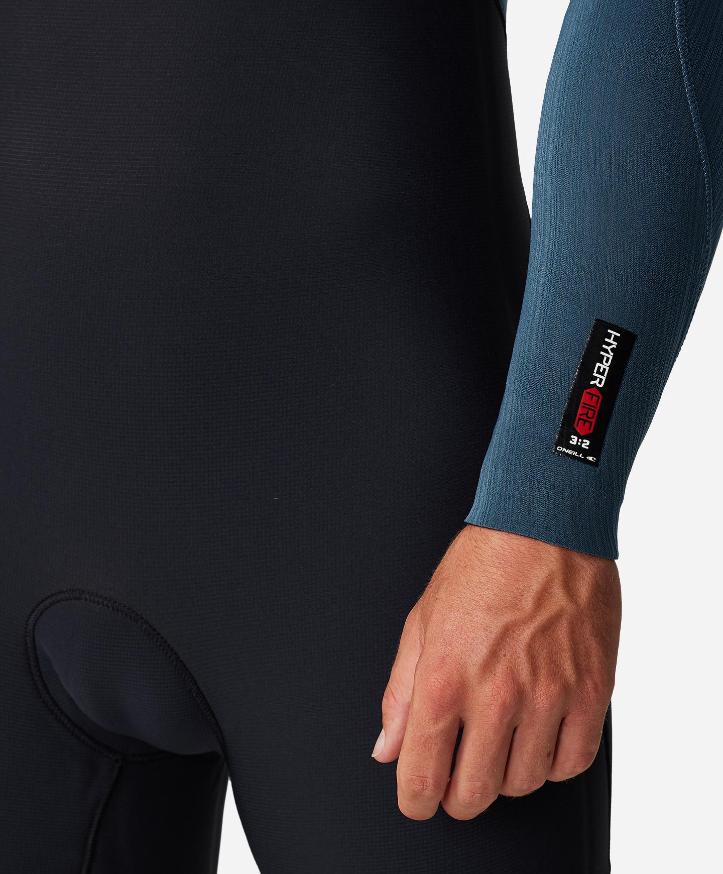 HyperFire 3/2mm Steamer Chest Zip Wetsuit - Cadet