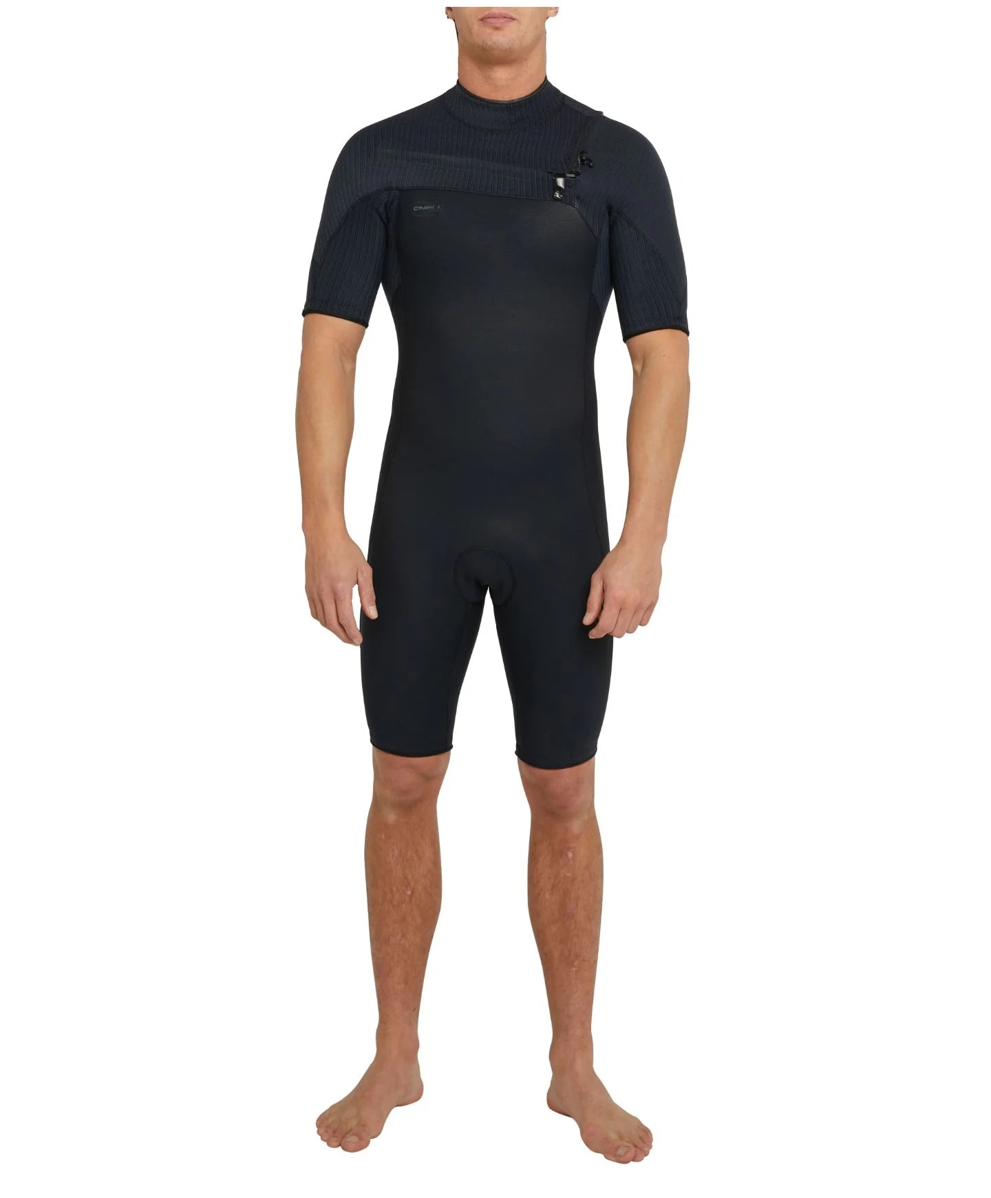 O'neill HyperFreak Chest Zip Short Sleeve 2mm Spring Suit - Black