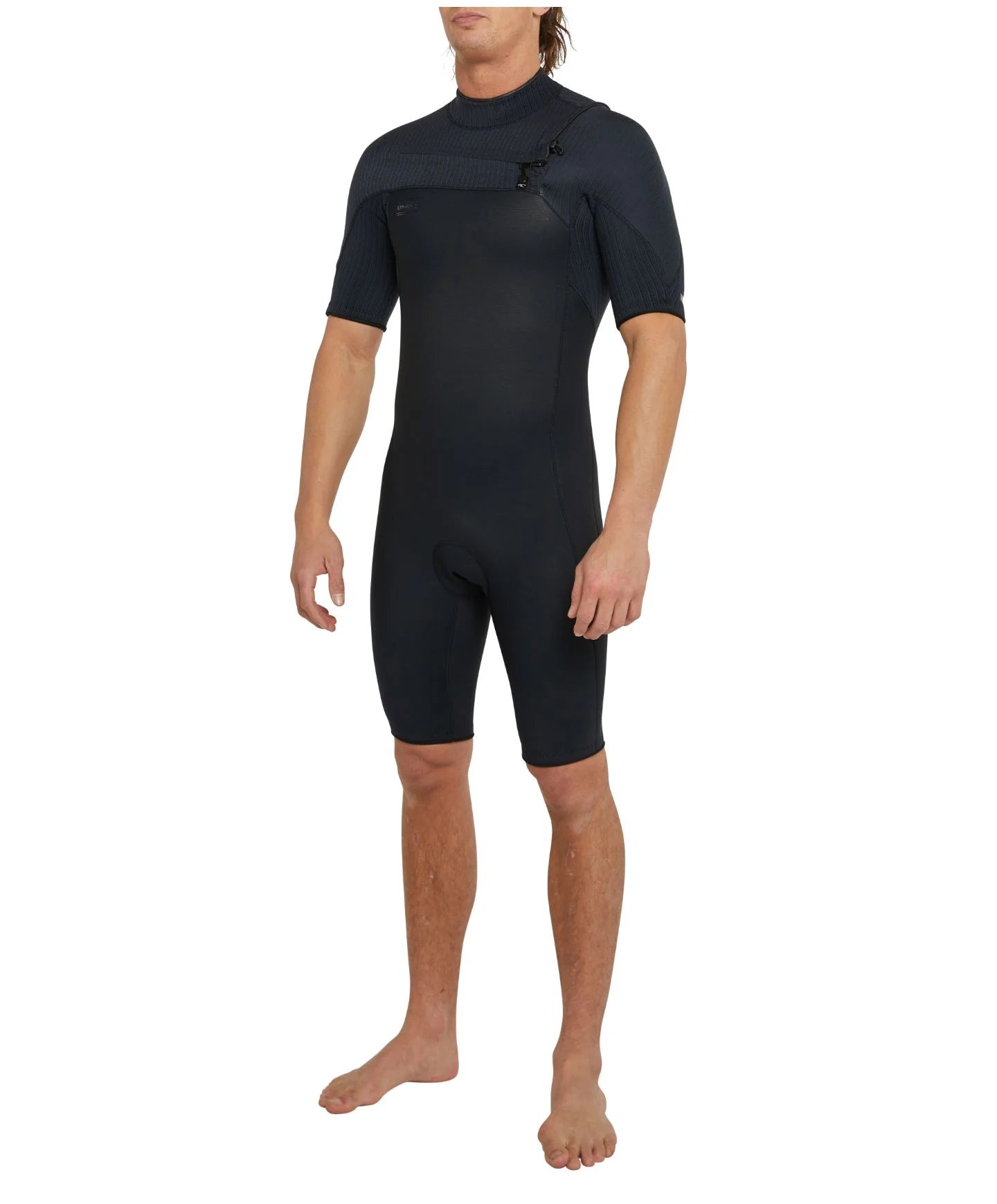 O'neill HyperFreak Chest Zip Short Sleeve 2mm Spring Suit - Black