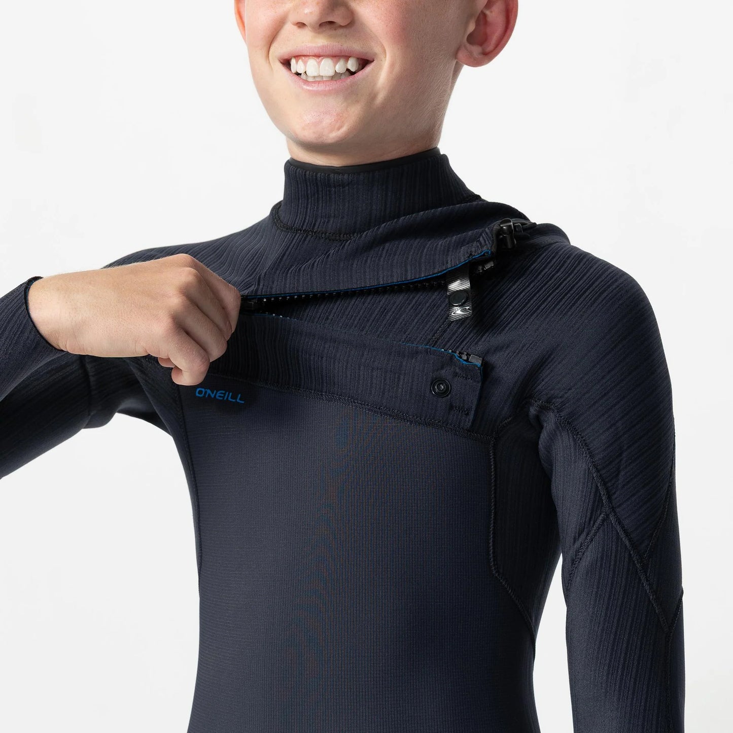 O'neill Kid's HyperFreak 4/3+ Steamer Chest Zip - Gunmetal