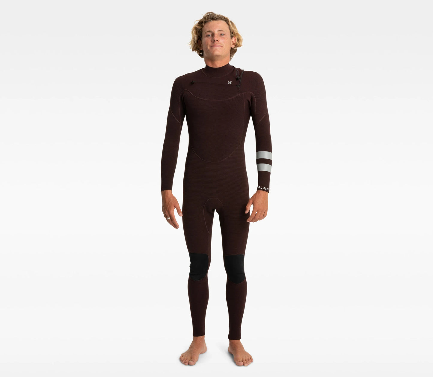 Plus 3/2mm Hurley Mens Wetsuit Steamer - Black/Mahogany