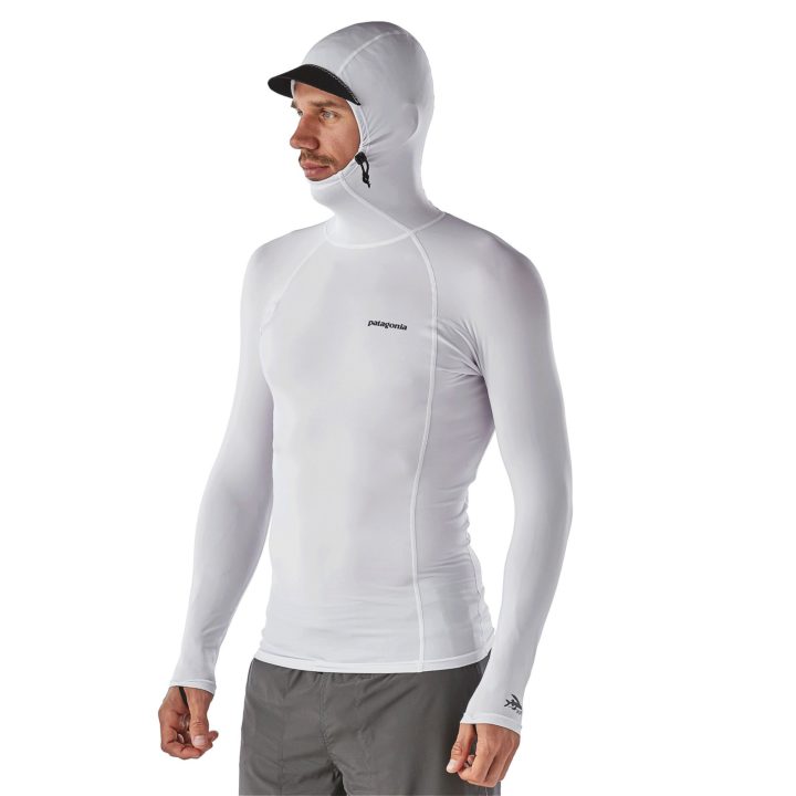 Patagonia Men's R0 Hoody Rash Vest - White