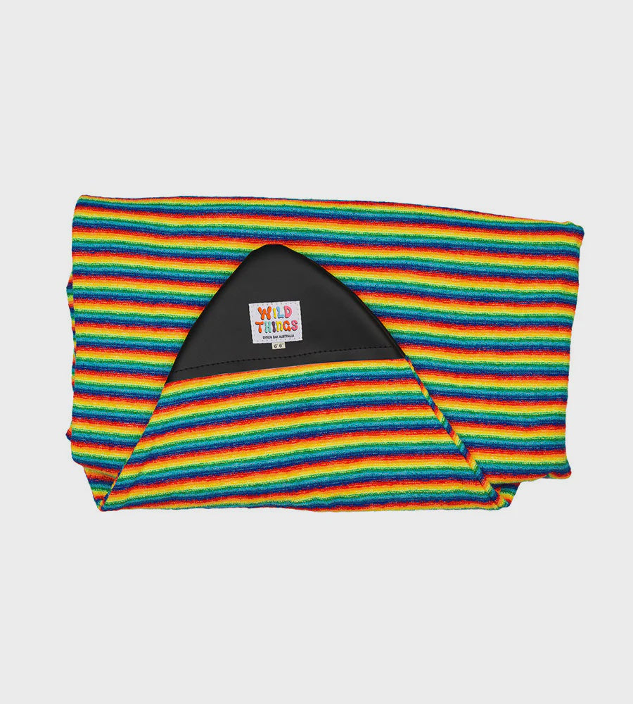 Wild Things Shortboard Board Sock - Rainbow