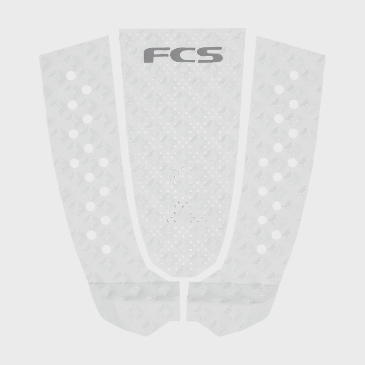 FCS T-3 Eco Traction Tail Pad - White/Cool Grey
