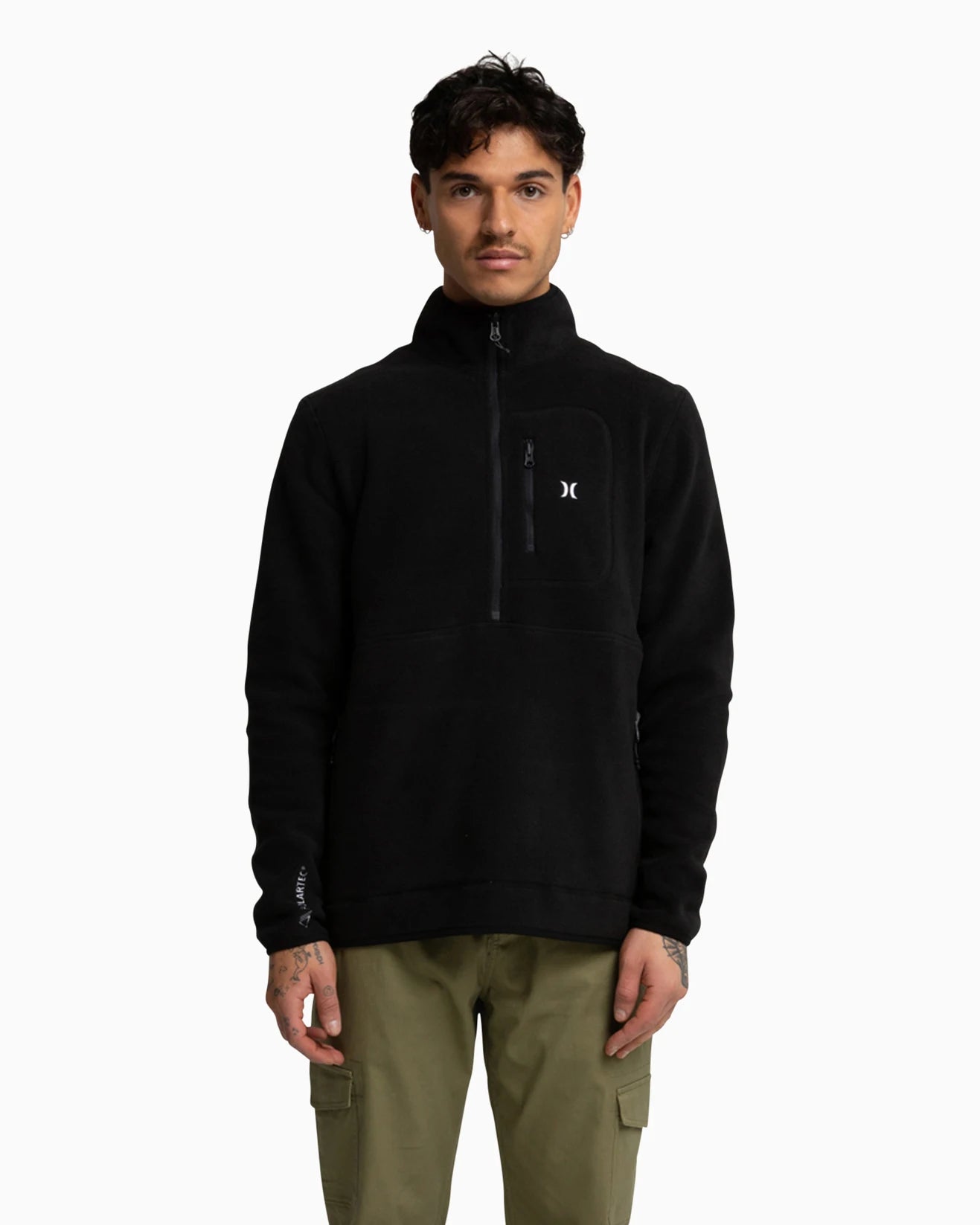 Explore Hurley Mens 200 Polartec Crew - Black