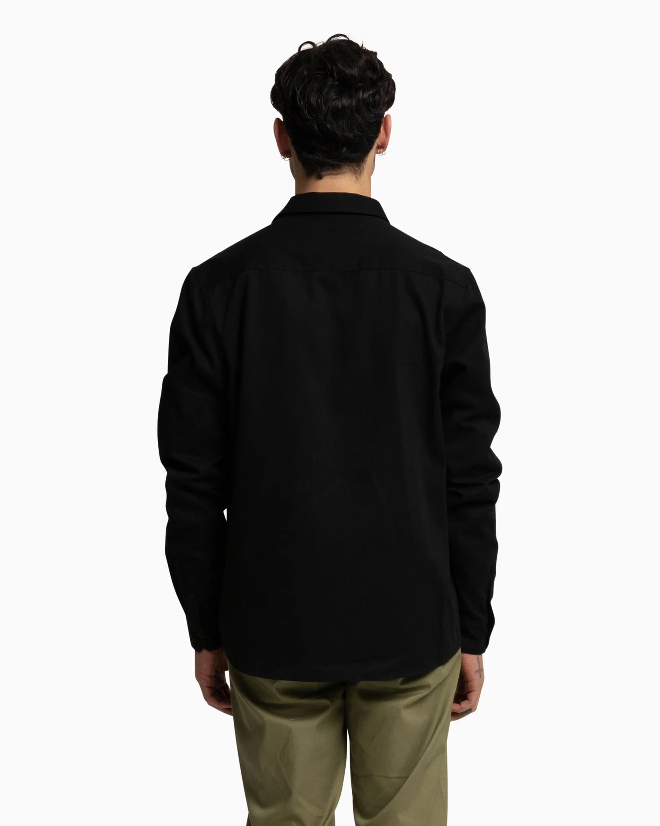 Staple Hurley Mens Long Sleeve Shirt - Black