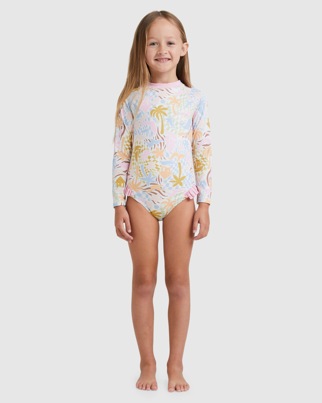 TODDLER BEACH PARTY 1 PIECE SUNSHIRT