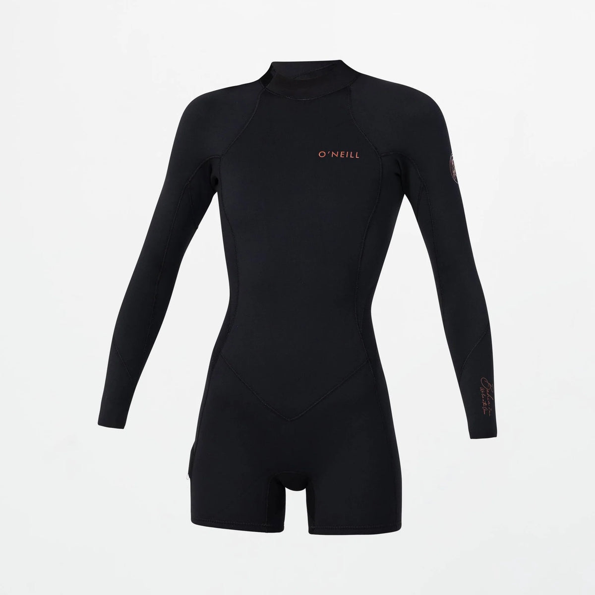 O'neill Women's Bahia GBS 2mm Long Sleeve Boyleg Back Zip Spring Suit - Black
