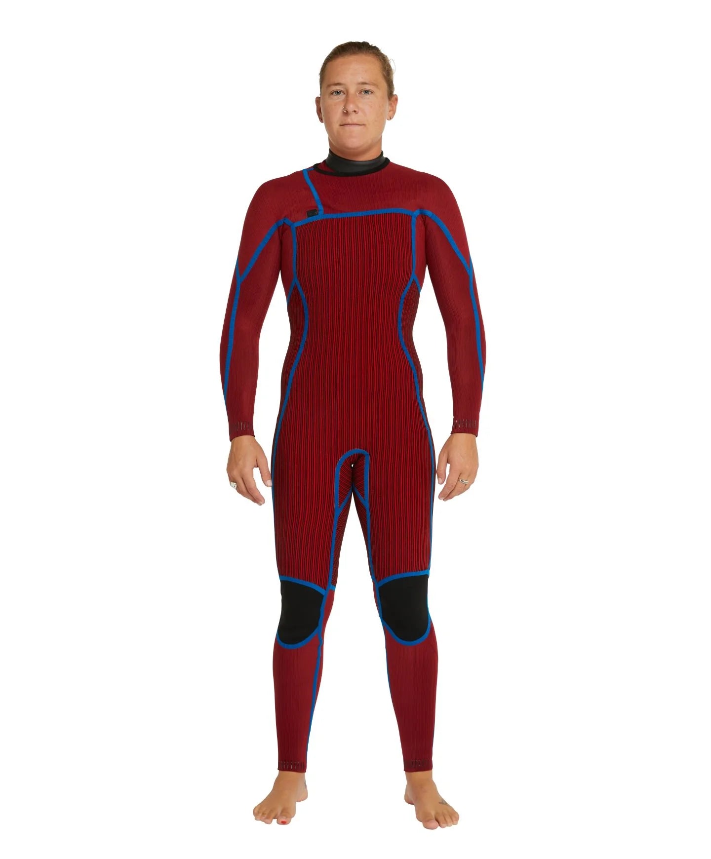 Women's HyperFire 4/3mm Steamer Chest Zip Wetsuit - Black