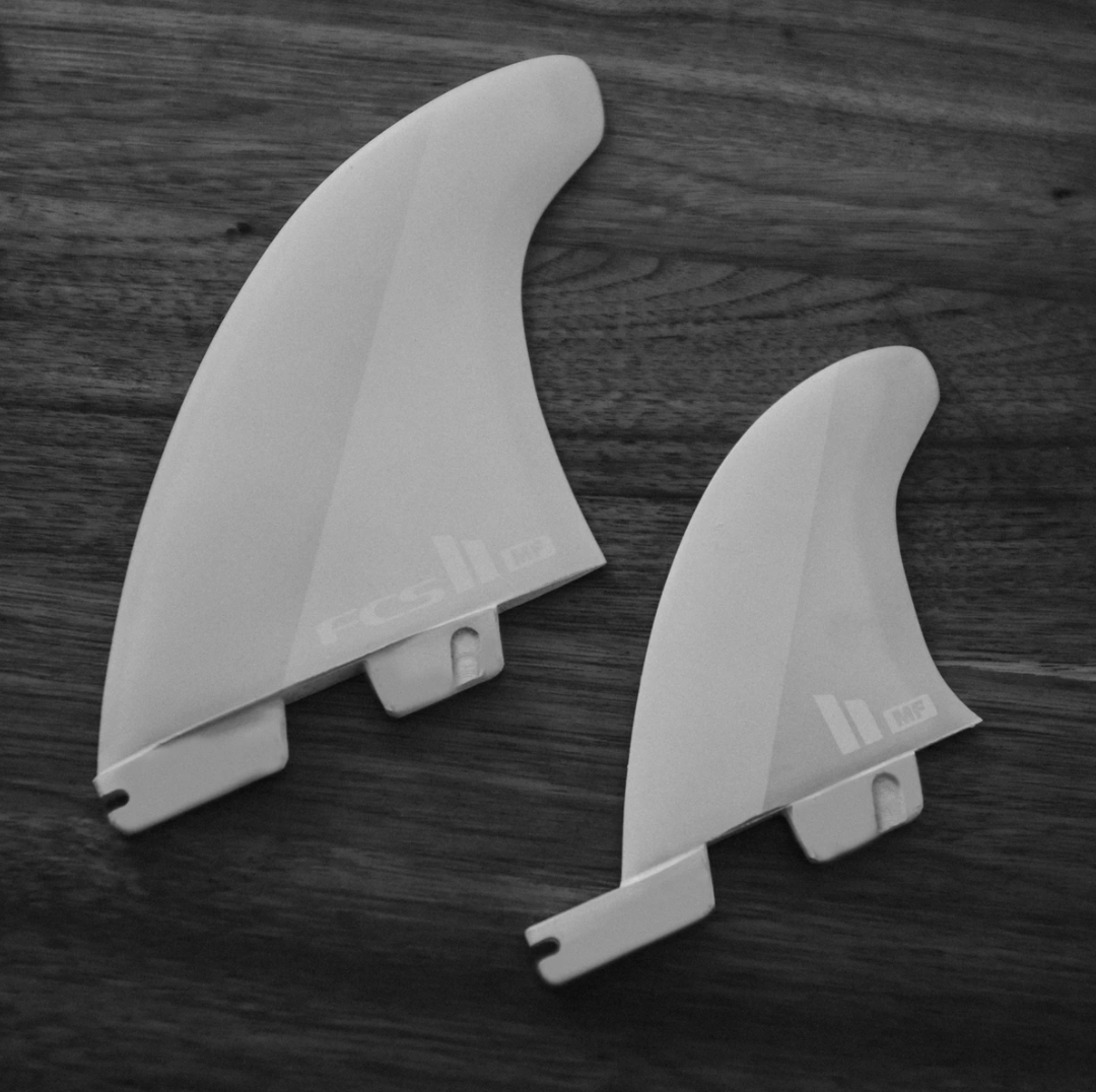 FCS II Mick Fanning Twin + 1 Fin Set - White