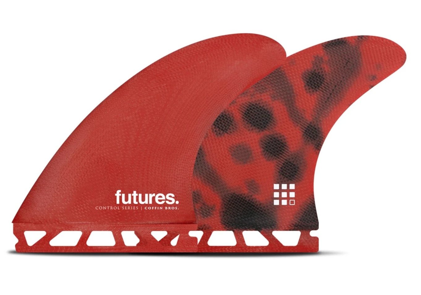 Coffin Bros Fibreglass Thruster Set - Red